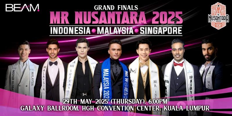 Beam Artistes Stage Biggest Male Pageant in The Region With 3 simultaneous national finals in Kuala Lumpur with Mr Nusantara.