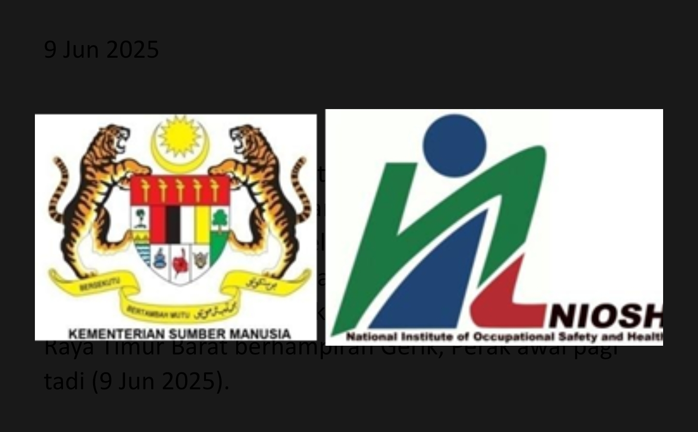 NIOSH RAKAM TAKZIAH, SERU TINGKATKAN ASPEK KESELAMATAN PENGANGKUTAN PELAJAR