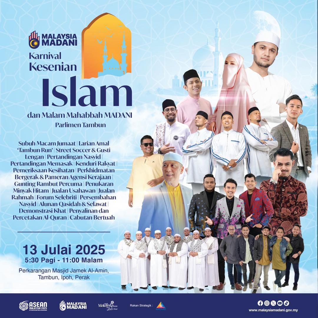 Karnival Kesenian Islam dan Malam Mahabbah Madani Dijangka Meriah di Tambun