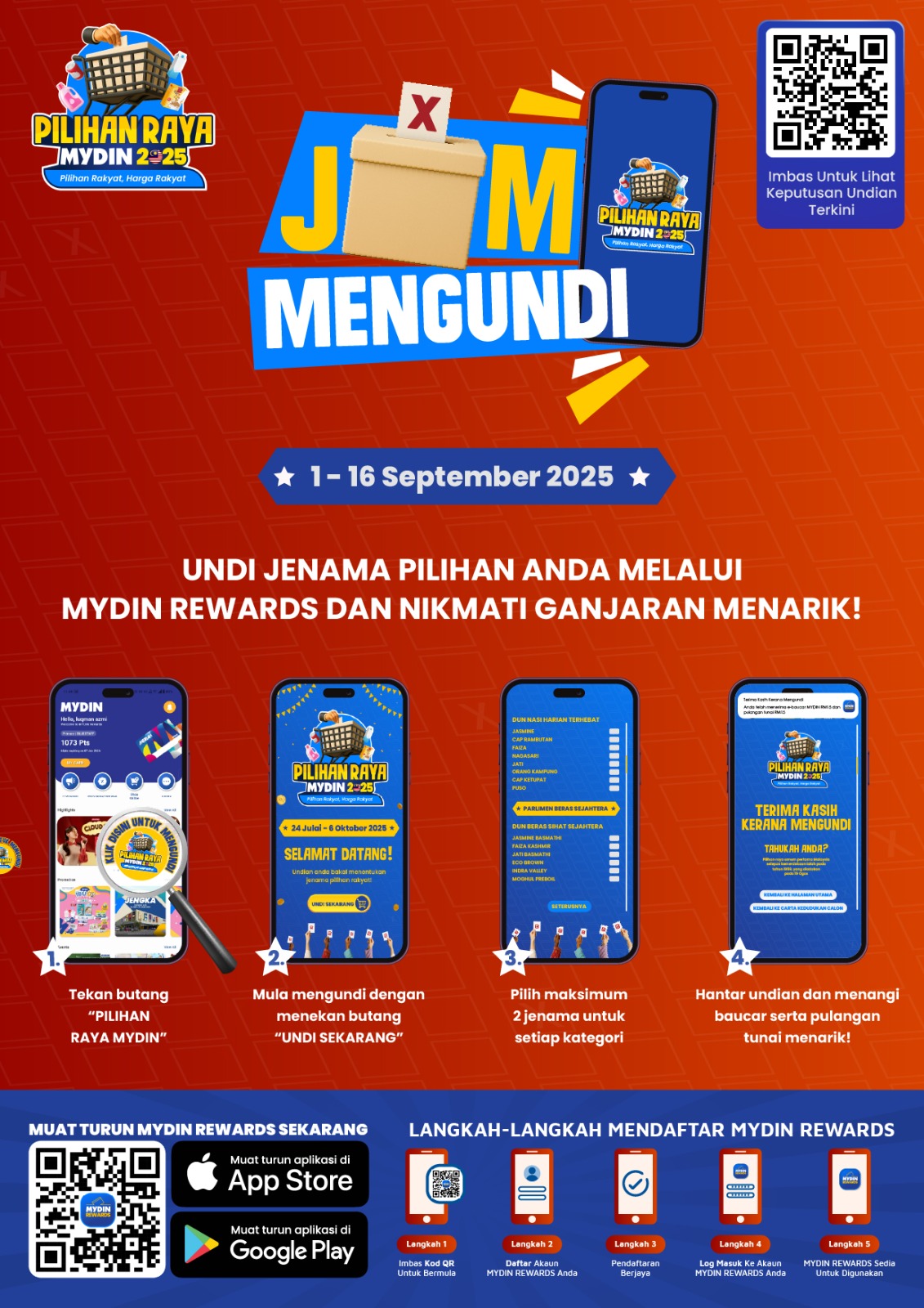 KEMPEN PILIHAN RAYA MYDIN 2025: RAKYAT UNDI, JENAMA JADI YB!