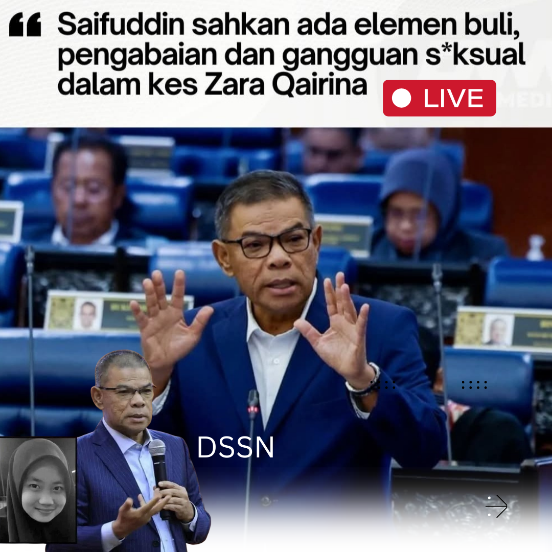 Kita doa supaya team KDN capai penyelesaian dan keadilan untuk arwah Zara. Syak wasangka dan fitnah tidak akan membawa keadilan.
