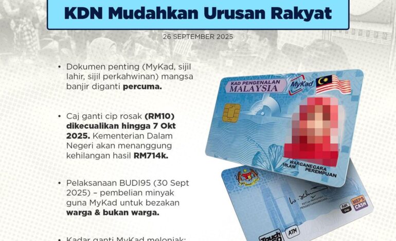 BUDI95 Lonjak Permintaan MyKad Baharu, Hampir 10,000 Diganti Dalam Dua Minggu